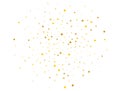 Modern Golden Square Confetti. Vector illustration