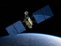 Modern GPS satellite Royalty Free Stock Photo