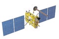 Modern GPS satellite isolated Royalty Free Stock Photo