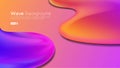 Modern gradient colorful background with 3D style Royalty Free Stock Photo