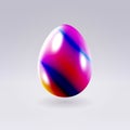 Easter modern colorful egg vector illustration