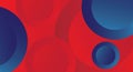 Modern gradient red circle pattern background with abstract blue curves images Royalty Free Stock Photo
