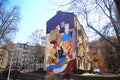 Modern graffiti art in kiev, ukraine