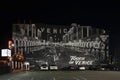 Modern graffiti on the wall of a building at Venice Beach, Los Angeles