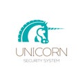 Modern graphic Unicorn icon and or Logo