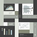 Modern graphics design square diagram.
