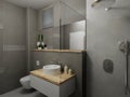 Modern gray bathroom