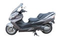 modern gray moto scooter isolated on white background Royalty Free Stock Photo
