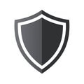 Modern Gray Shield Icon Symbolizing Security, Protection, and Digital Privacy Royalty Free Stock Photo