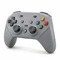 Modern gray wireless gaming controller with multiple buttons and joysticks Royalty Free Stock Photo
