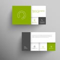 Modern green business card template Royalty Free Stock Photo