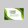 Modern green geometric banner design Royalty Free Stock Photo