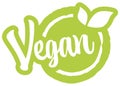 modern green stamp vegan