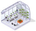 Modern Greenhouse Isometric Composition