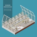 Modern Greenhouse Isometric Concept