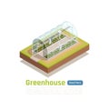 Modern Greenhouse Technology Isometric View