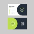 Modern greenlight business card template design