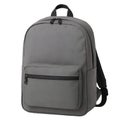 Modern Grey Backpack with Front Zipper Pocket Royalty Free Stock Photo