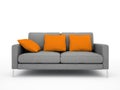 Modern grey sofa