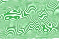 Modern groovy abstract background. Liquid wavy green and white lines. Marble texture. Preppy psychedelic print. Trippy Royalty Free Stock Photo