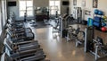 commercial fitness center Royalty Free Stock Photo