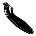 Modern hair clipper icon, simple style