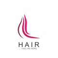 Modern Hair Salon Logo Design Royalty Free Stock Photo