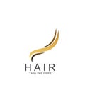Modern Hair Salon Logo Design Royalty Free Stock Photo