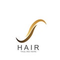 Modern Hair Salon Logo Design Royalty Free Stock Photo