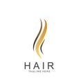 Modern Hair Salon Logo Design Royalty Free Stock Photo