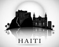 Modern Haiti Skyline Design. vector silhouette