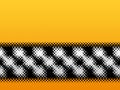 Modern halftone checkered banner