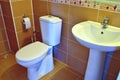 Modern hand basin and toilet