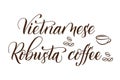 Vietnamese Robusta Coffee isolated on white