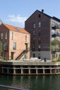 The modern harbor front of Fredericia