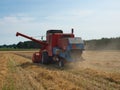 Combine harvester. Royalty Free Stock Photo
