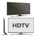 Modern Hdtv Lcd Led Screen Television Set Vector Royalty Free Stock Photo