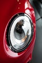 Modern headlight of sport red car Royalty Free Stock Photo