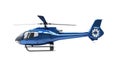 Modern helicopter isolated Royalty Free Stock Photo