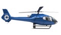 Modern helicopter isolated Royalty Free Stock Photo