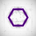 Modern Hexagon background Royalty Free Stock Photo