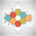Modern Hexagon background Royalty Free Stock Photo