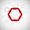 Modern Hexagon background Royalty Free Stock Photo