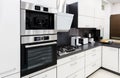 Modern hi-tek kitchen, clean interior design