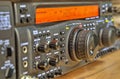 Modern high frequency radio amateur transceiver Royalty Free Stock Photo