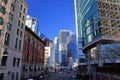 Downtown Vancouver with Modern High Rise Buildings, British Columbia, Canada Royalty Free Stock Photo