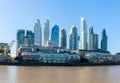 Modern high-rise buildings metropolis business area. Buenos Aires Royalty Free Stock Photo