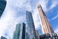 Modern high-rise buildings in Moscow city Royalty Free Stock Photo