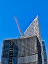 Modern High Rise Construction With Tower Crane, Sydney, Australia