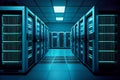 high security servers and quantum computer data centre made with generative AI